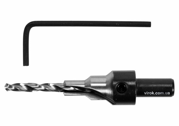 Свердло конфірматне по дереву YATO Ø= 4/6 мм, хвостовик Ø= 8 мм, з 6-гран. ключем [25/250]