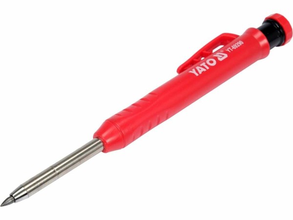 Олівець-автомат столярний зі змінними стержнями твердістю HB YATO: L= 150 мм. + 7 стержнів [10/100]