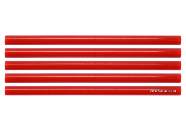 Стержні клейові YATO Ø=11,2 х 200 мм, червоні .уп. 5 шт. [40/120]