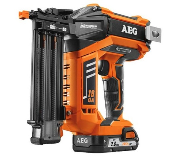 Цвяхозабивач акумуляторн AEG,Li-Ion 18V до цвяхів 18GA l=16-55мм,2 уд/сек,маг 105ш(БЕЗ АКУМУЛЯТОРА)