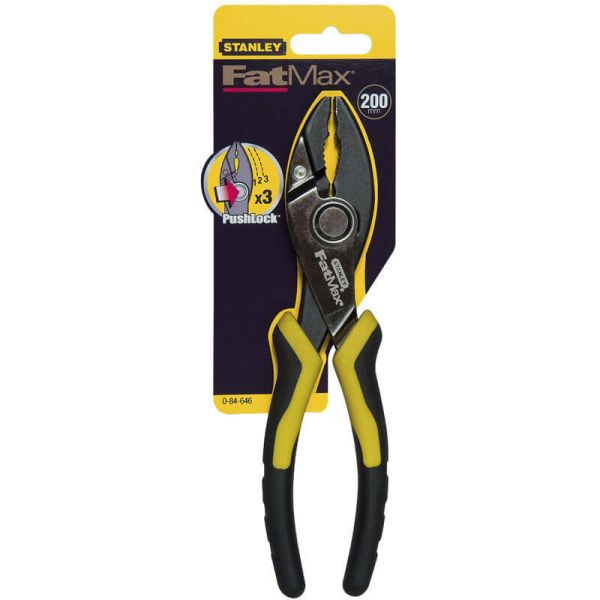 Пасатижі переставниє сантехнічні, L=200 мм. STANLEY 0-84-646