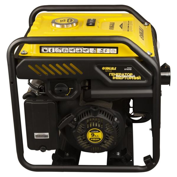Генератор інверторний бензиновий 220В 5.5/6.0кВт 15л 4-х тактний ручний запуск SIGMA (5710761)