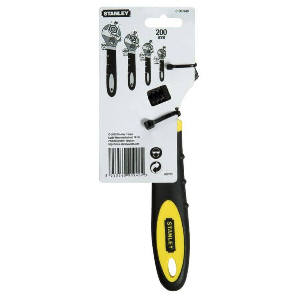 Ключ гайковий розсувний MaxSteel довжиною 200 мм, максимальний розмір 24 мм STANLEY 0-90-948