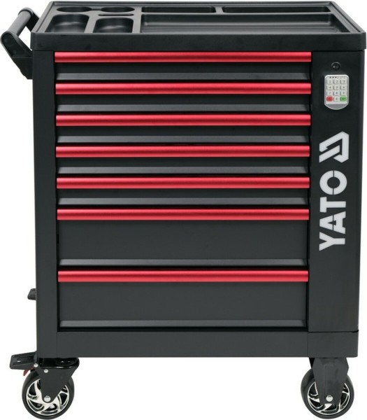 Шафа-візок для інструментів YATO з 7 шуфлядами, 982x 755x 455 мм, кодовий замок [1]