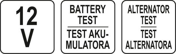 Тестер діодний цифровий STHOR напруги акумуляторів і генераторів до 12 В [24/48]