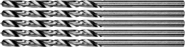 Свердло по металу PREMIUM YATO: HSS 4241, до нержав. і високолегов. сталі,литва,Ø=2.5х60мм, 5шт[100]