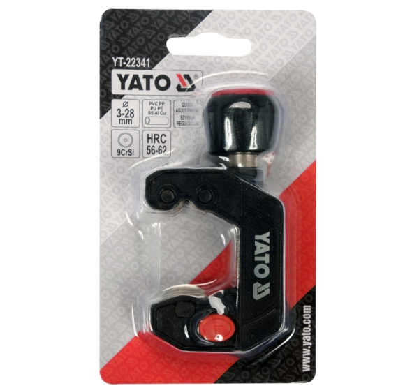 Труборіз швидкоустановний YATO: для труб Ø= 3- 28 мм [10/60]