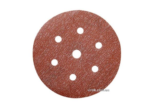 Круг шліфувальний з липучкою з 7 отворами NORTON Pro-A275; Ø= 150 мм, Р1500 (6Н+1) з наждачн паперу