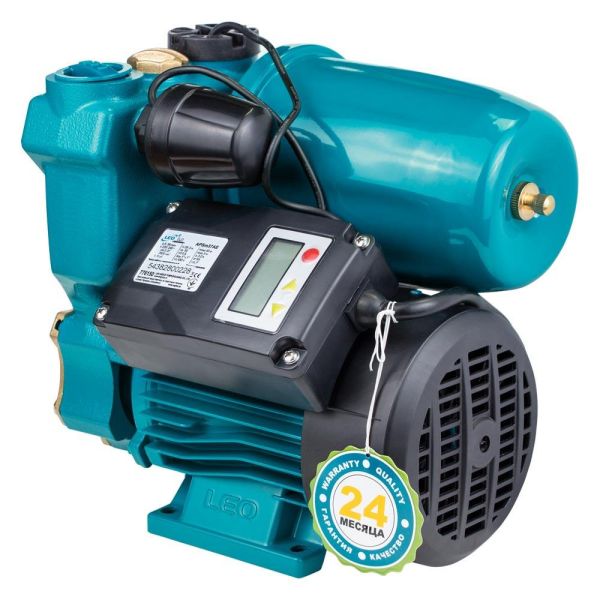 Станція 0.37кВт Hmax 40м Qmax 39л/хв (вихровий насос) 1л+рег тиску LEO 3.0 (776150)