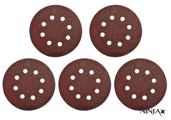 Круг шліфувальний самозачепний 8 отворів NINJA : Ø180 мм. Р400. універсальний Уп. 5 шт. [50]