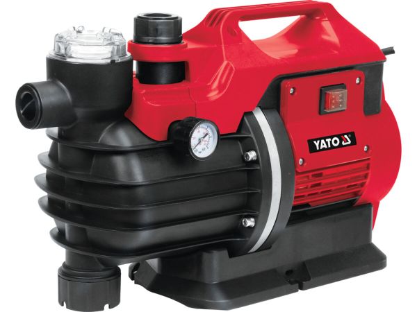 Насос для води мережевий YATO  850Вт, 3600 л/год, Ø= 1", глиб.- 8м, вис.- 38м [1]