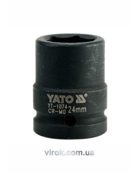 Головка торцева ударна 6-гранна YATO : квадрат 3/4