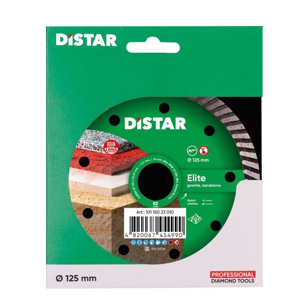 Круг алмазний вiдрiзний Distar Turbo 125x2,2x10x22,23 Elite