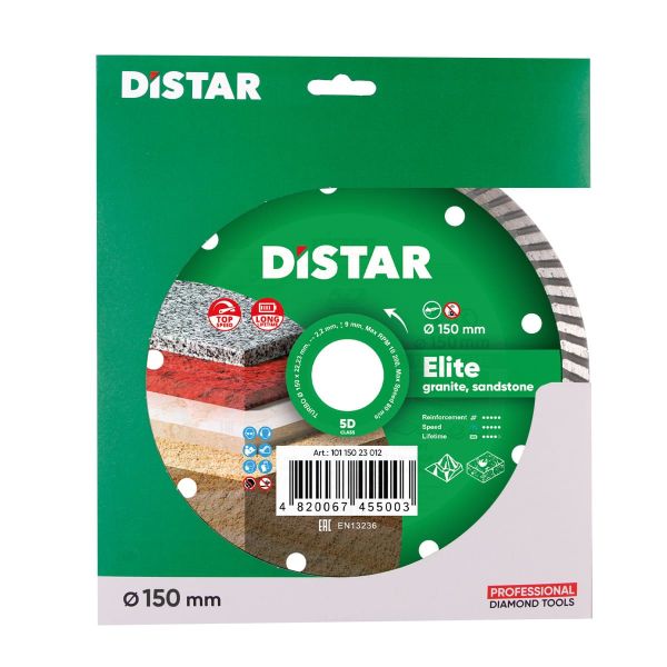 Круг алмазний вiдрiзний Distar Turbo 150x2,2x9x22,23 Elite