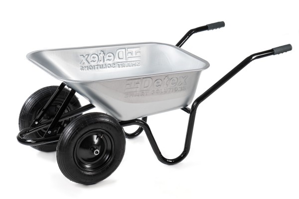 Тачка будівельна 2-х колісна 200кг/100л оцинкована колесо пневматичне (зібрана)