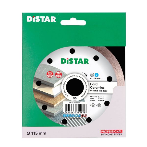 Круг алмазний вiдрiзний Distar 1A1R 115x1,4/1,0x10x22,23 Hard ceramics