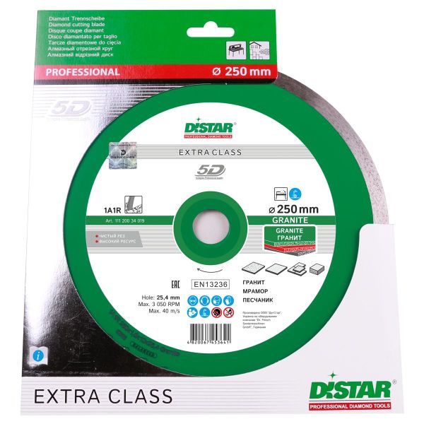 Круг алмазний вiдрiзний Distar 1A1R 250x1,6x10x25,4 Granite