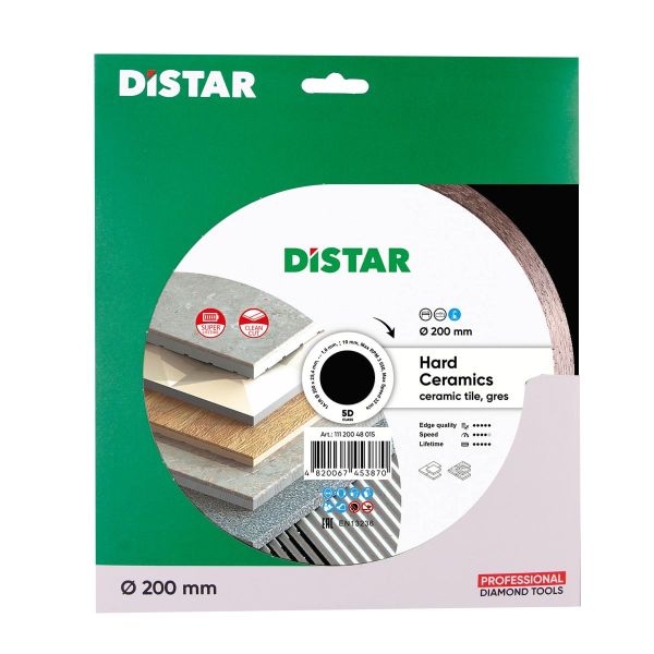 Круг алмазний вiдрiзний Distar 1A1R 200x1,6/1,2x10x25,4 Hard ceramics