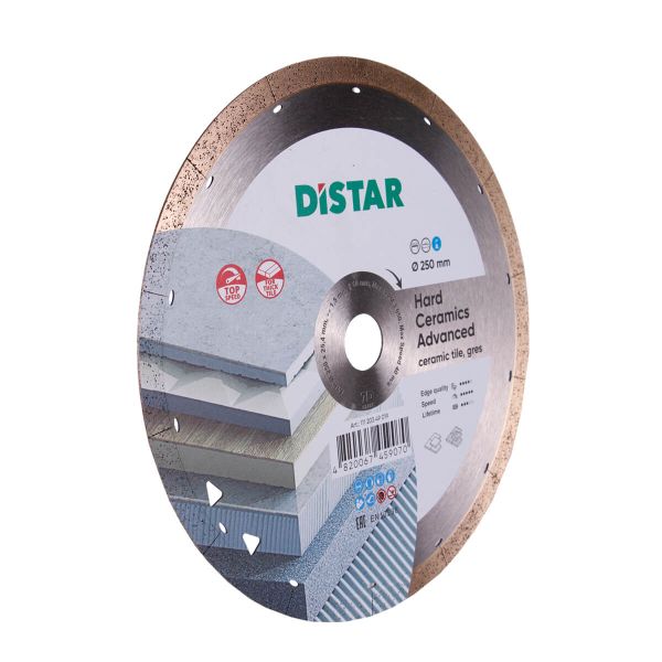 Круг алмазний вiдрiзний Distar 1A1R 250x1,5x10x25,4 Hard ceramics Advanсed