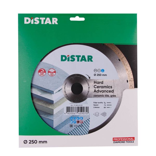 Круг алмазний вiдрiзний Distar 1A1R 250x1,5x10x25,4 Hard ceramics Advanсed