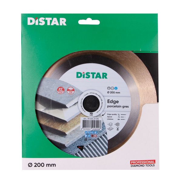 Круг алмазний вiдрiзний Distar 1A1R 200x1,4/1/1,6x25x25,4 Edge