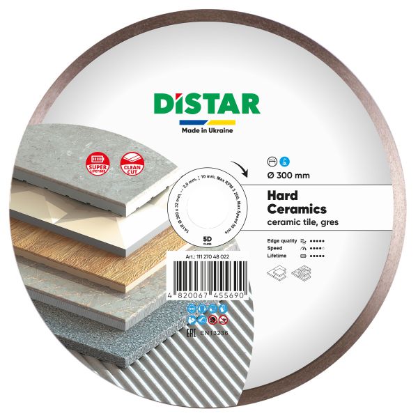 Круг алмазний вiдрiзний Distar 1A1R 300x2/1,6x10x32 Hard ceramics
