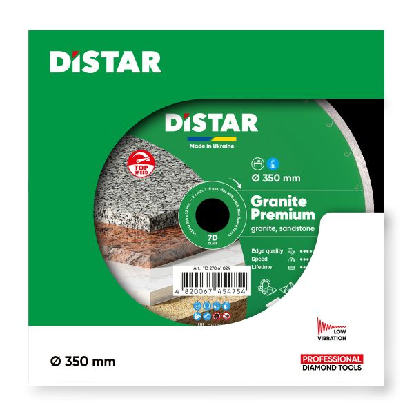 Круг алмазний вiдрiзний Distar 1A1R 350x2,4x10x32 Granite Premium