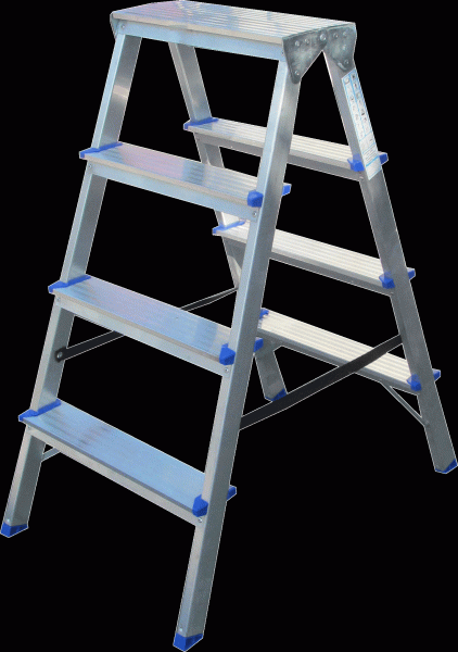 Стремянка 4сх. верх.сх. 0,95м, двостороння DHR404 (УЦІНКА)