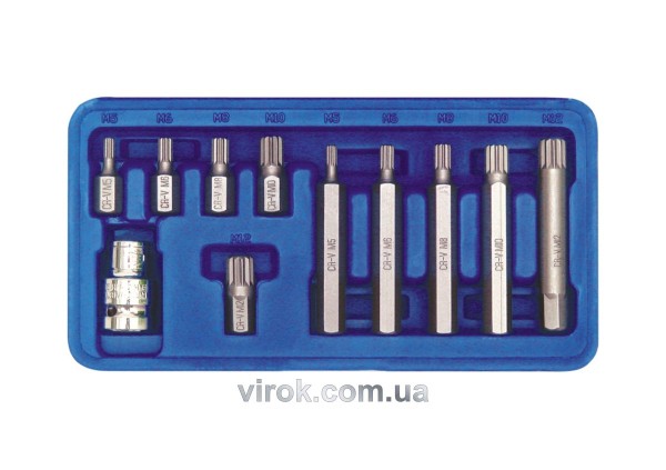 Насадки викруткові (біта) VOREL Cr-V. на тріщатку 