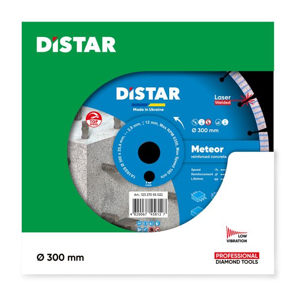 Круг алмазний вiдрiзний Distar 1A1RSS/C3-W 300x2,8/1,8x25,4-11,5-21-ARPS 40x2,8x10+2 R145 Meteor