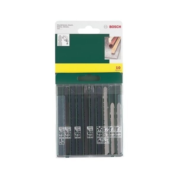 Набір пилок Bosch лобзикових 10 шт
