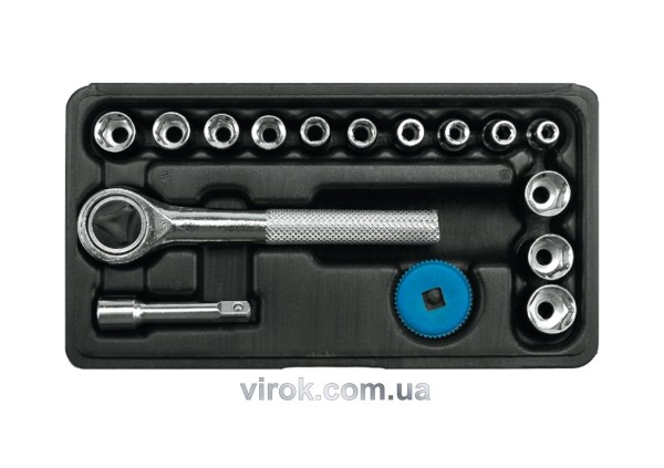 Набір головок торцевих VOREL : квадрат 1/4