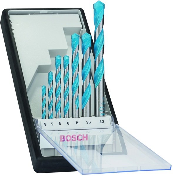 Набір свердел Bosch CYL-9, 7 шт, 4,0/5,0/6,0/6,0/8,0/10,0/12,0