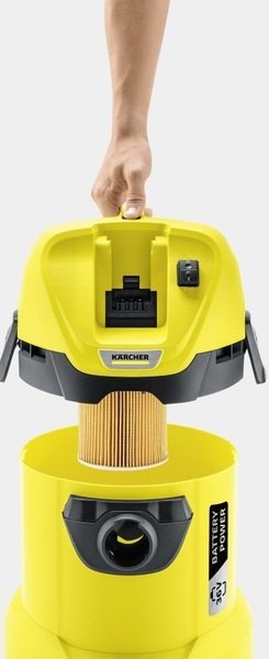 Пилосос господарський Karcher WD 3 Battery без АКБ та ЗП (1.629-910.0)