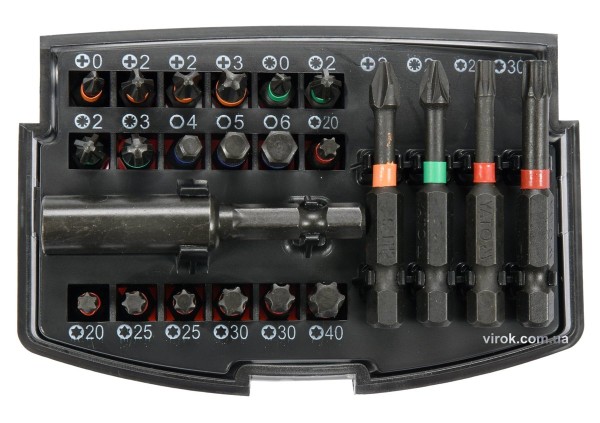 Набір насадок викруткових ударних YATO з тримачем : 1/4