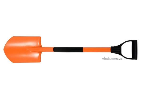 Лопата саперна FLO (штикова) 17,5 х 25 см з металевим держаком і DY ручкою [200]
