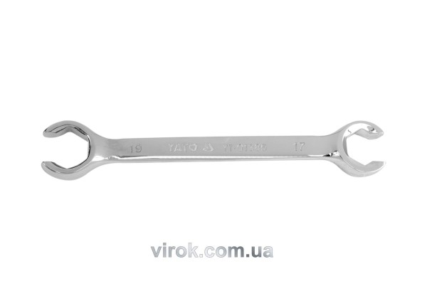 Ключ накидний YATO : Відкритий, М= 17х19 мм, L= 195 мм [10/50/100]