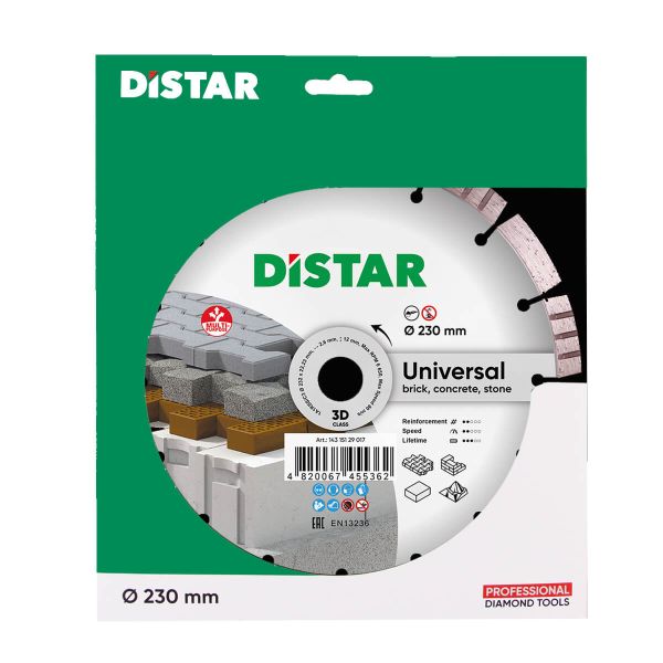 Круг алмазний вiдрiзний Distar 1A1RSS/C3 232x2,6/1,8x12x22,23-16-HIT Bestseller Universal