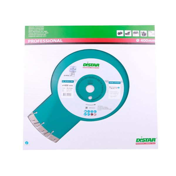 Круг алмазний вiдрiзний Distar 1A1RSS/C3 400x3,5/2,5x15x25,4-(11,5)-28-HIT Technic Advanced