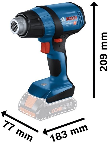 Фен будівельний Bosch GHG 18V-50 (0.601.2A6.500)