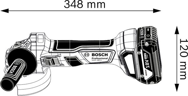 Шліфмашина кутова Bosch GWS 180 (06019H9025)