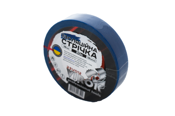 Стрічка ізоляційна VIROK : 18 мм 20 м x 0,18 мм СИНЯ [156]