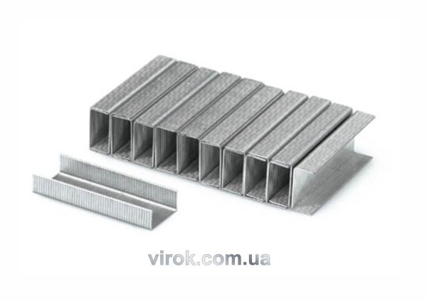 Скоби до степлера YATO : h= 6 мм, b= 11,2 мм, t= 0,7 мм, уп. 1000 шт. [60/360]