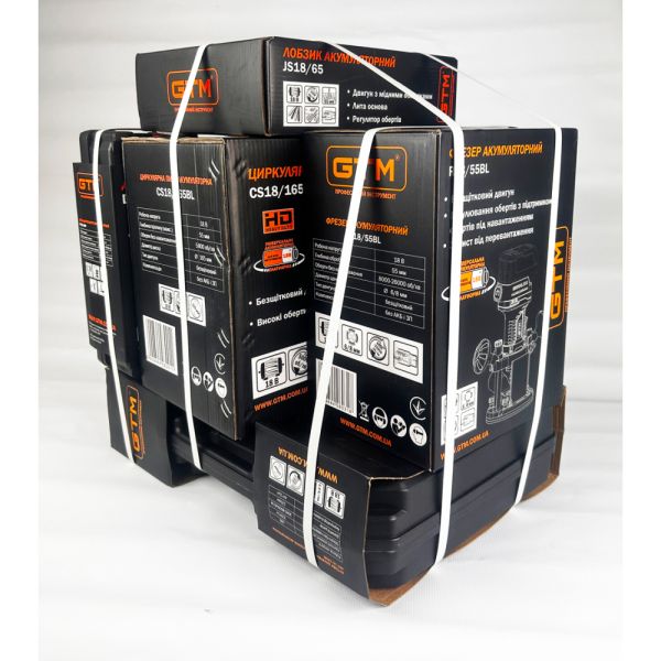 Набір ак. інструменту (Шурупокрут + КШМ + Лобзик + Циркулярка + Фрезер) Промо