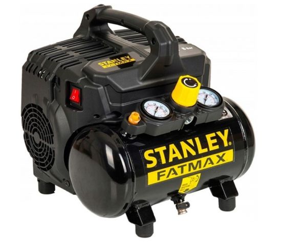 Компресор поршневий безоливовий STANLEY FATMAX DST101/8/6, 8 бар, ресивер 6 л, пр-сть 105 л/хв - 6,3