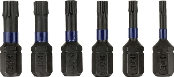 Біти IMPACT PRO 1/4"/25мм, комплект TR10, TR15, TR20, TR25, TR27, TR30, IRWIN