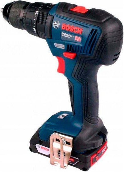 Шуруповерт ударний акумуляторний Bosch GSB 18 V-50, 18В без АКБ та ЗП (0.601.9H5.106)