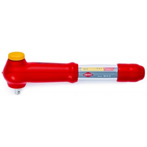 Ключ динамометричний 5-25 Нм c зовнішнім квадратом 3/8 дюйма, переставний KNIPEX 98 33 25