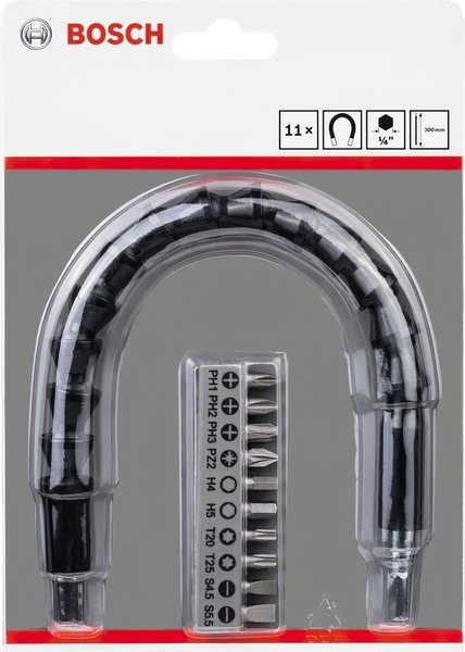 Набір біт Bosch 10 шт. і подовжувачів 300мм