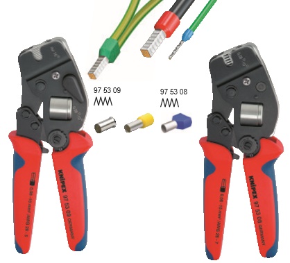 Інструмент для обжиму контактних гільз з автоналаштуванням 97 53 08